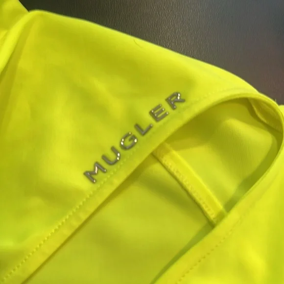 Thierry Mugler Vibrant Yellow Bodysuit size 36 US S - Picture 5 of 10